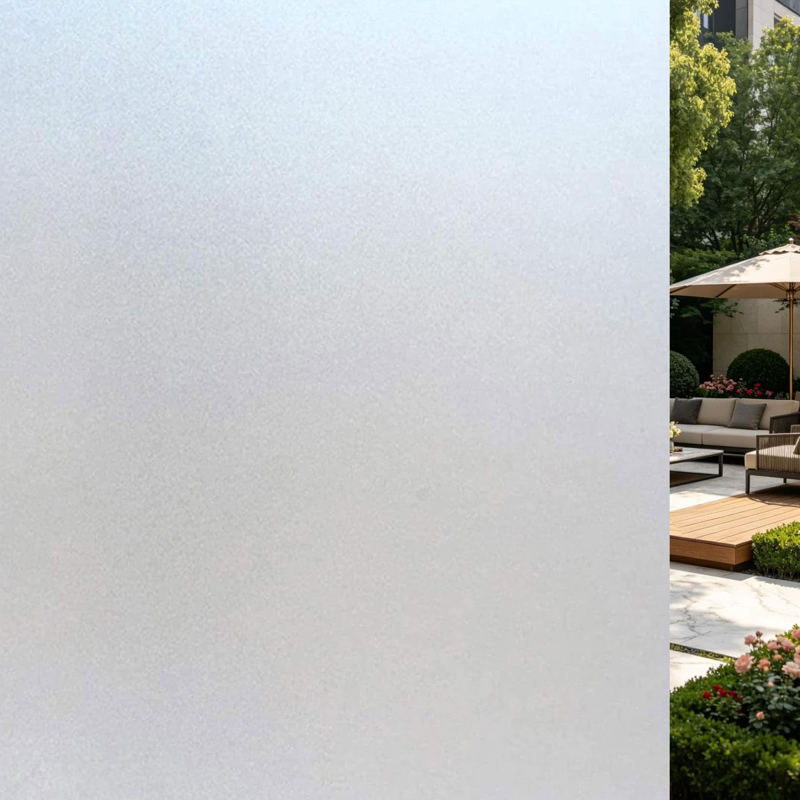 Vinilos para Ventanas Reutilizable Sin Pegamento Opaco