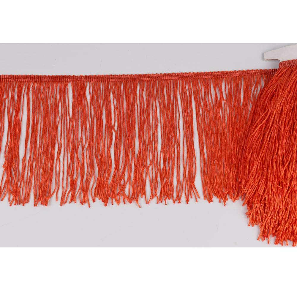 Fringe Trim Lace Polyerter Fibre Tassel 4 Inch(″) Wide 10 Yards Long For Clothes Accessories And Latin Wedding Dress And DIY Lamp Shade Decoration...