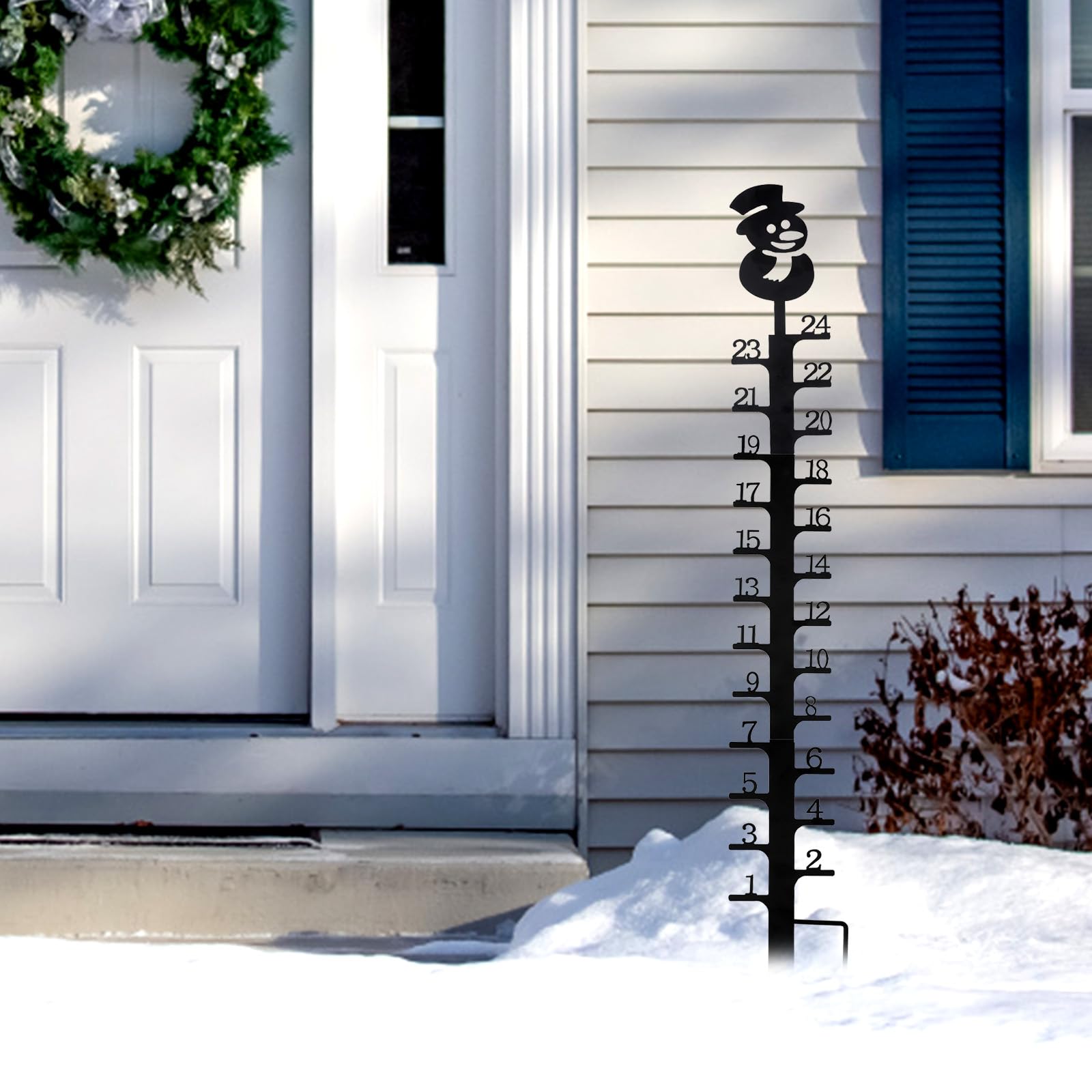 Snow Gauge Ruler Xssm Snow Gauge Outdoor Iron, Snowfall Measurement ...