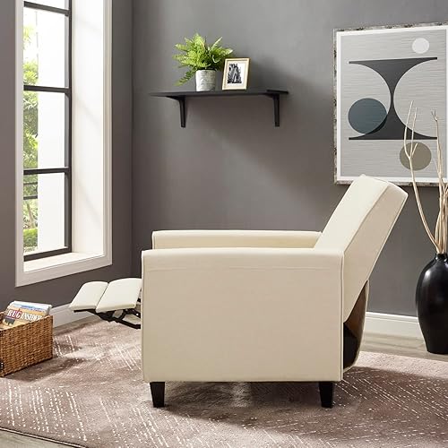 Miniatura 61 de Naomi Home Frida Silla moderna de mediados de siglo, sillas decorativas con marco de madera duradera para sala de estar, silla de lectura con