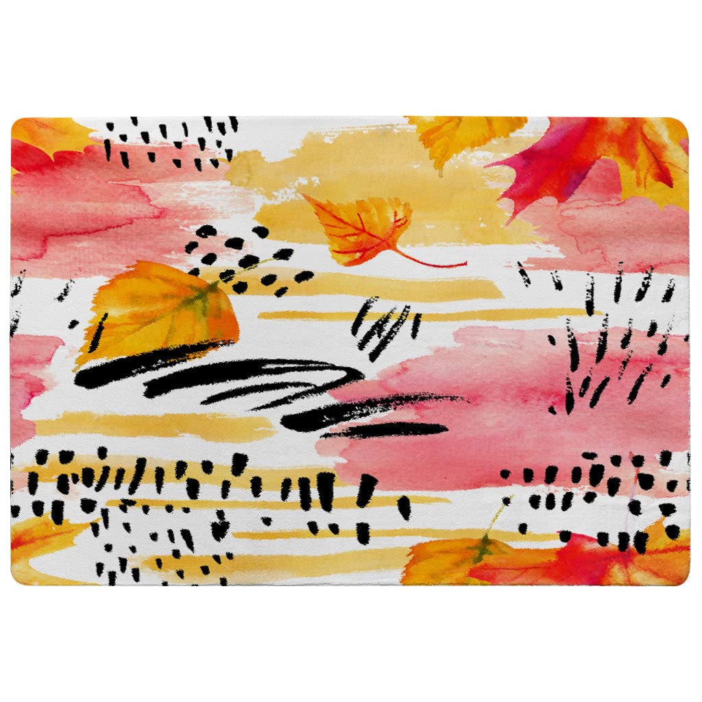 Tapis d'automne abstrait de qualité supérieure aux couleurs vives format 80x150cm