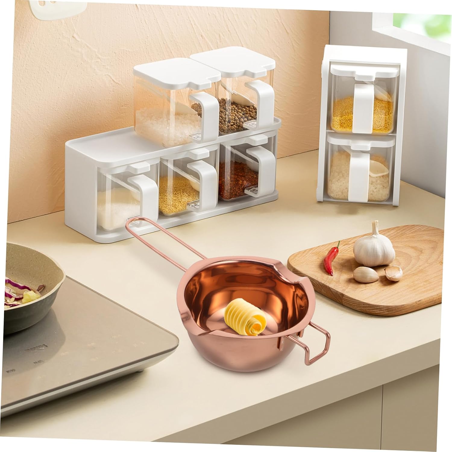 400ml Stainless Steel Chocolate Melting Pot for Butter and Cheese