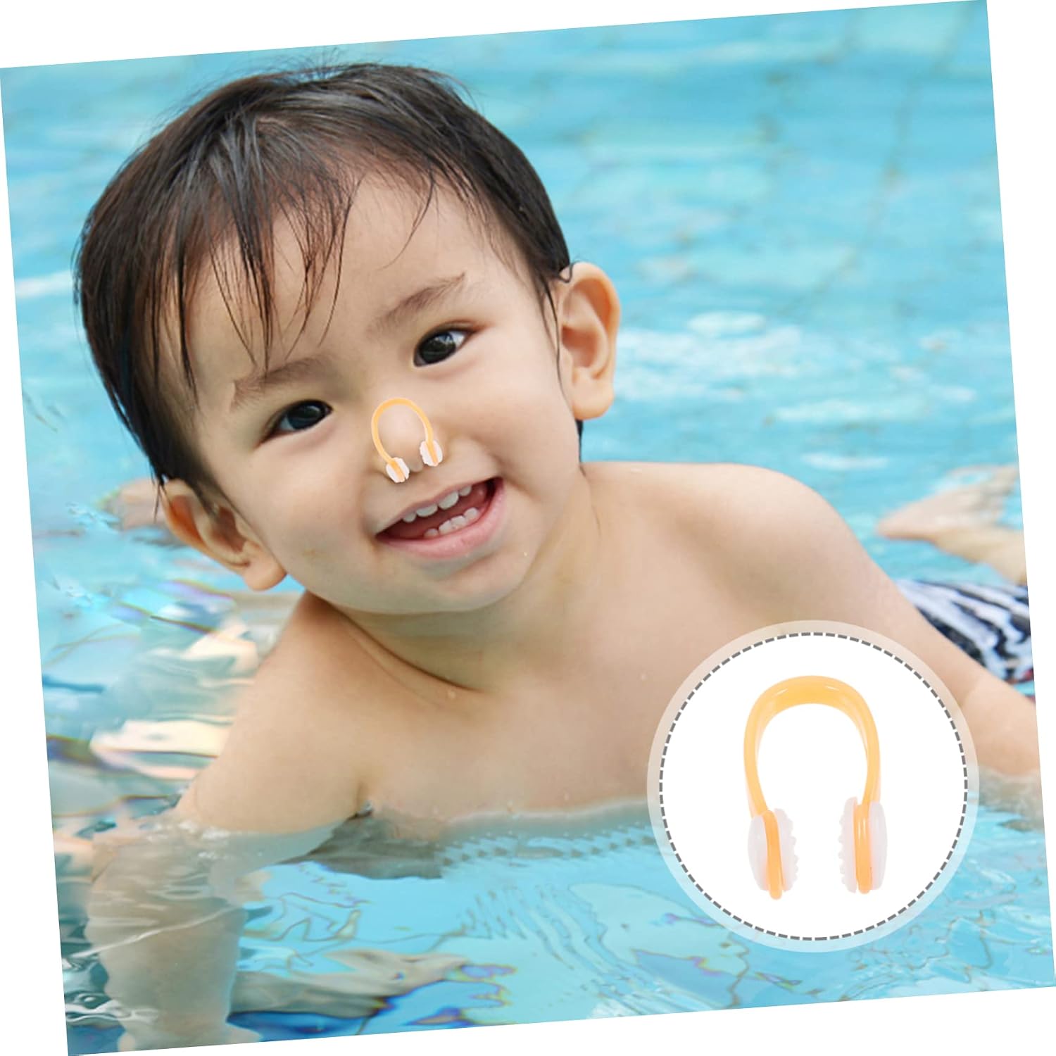 5pcs Silicone Nose Clip for Swimming Goggles Comfortable Swim Nose Plug for Adults Boys and Girls Portable Clip Swim Supply