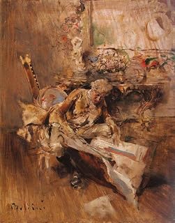 Toperfect 4 Oil Paintings The Art Connoisseur Giovanni Boldini Art Decor on Canvas - Famous Works 01, $50-$2000 Hand Painted by Art Academies' Teachers
