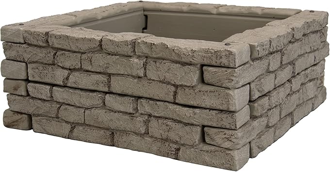 RTS Home Accents Rock Lock Raised Garden Bed Kit, 48" Square