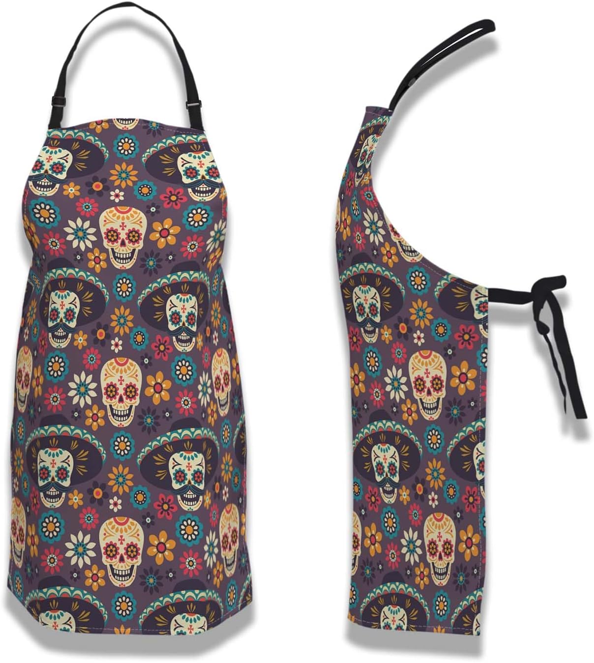 女性用食器洗いエプロン アメリカとイギリスの国旗グリルエプロン 男性用 キッチン 料理 防水エプロン