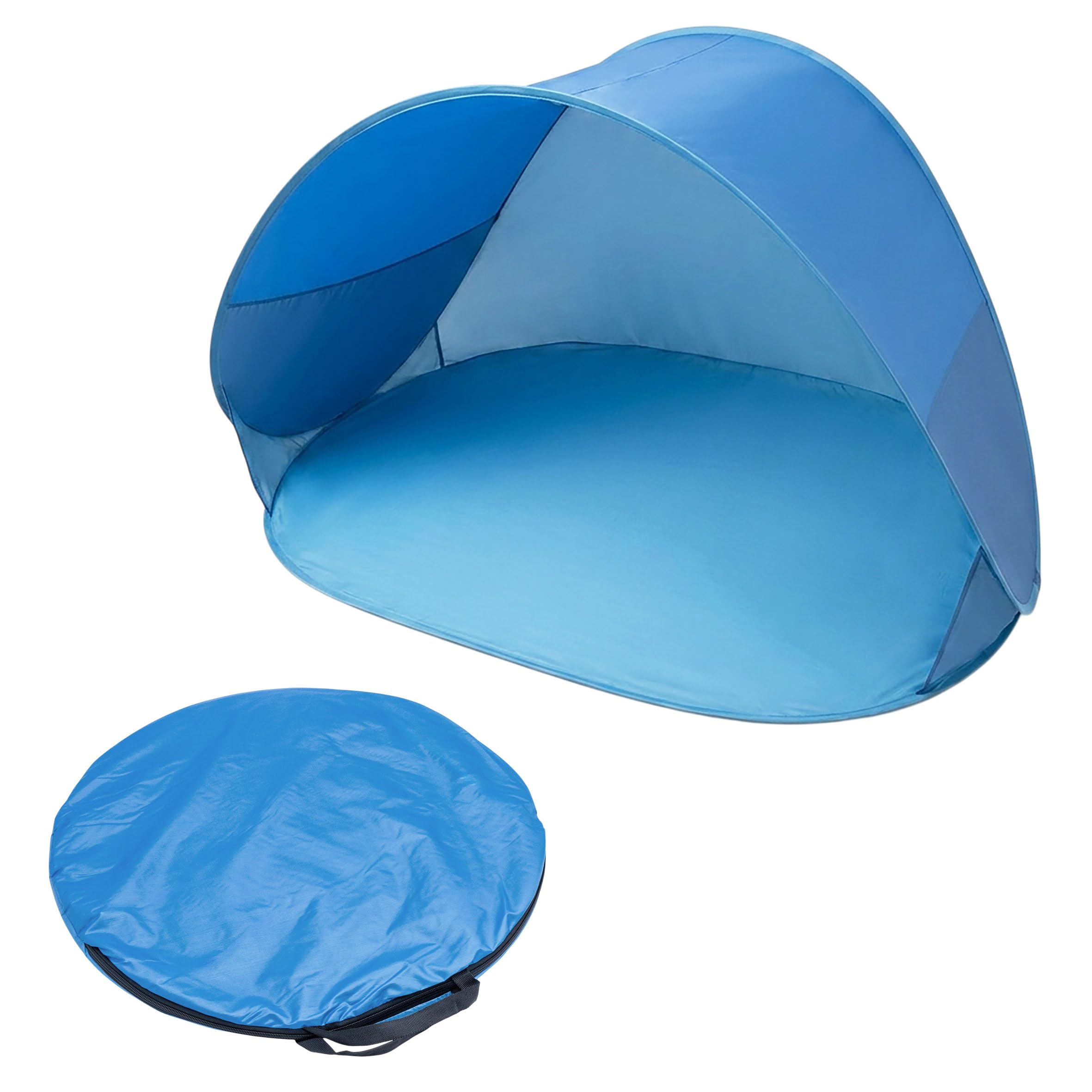 Spetebo Strandmuschel Pop Up Strandmuschel blau mit Tragetasche Product Description