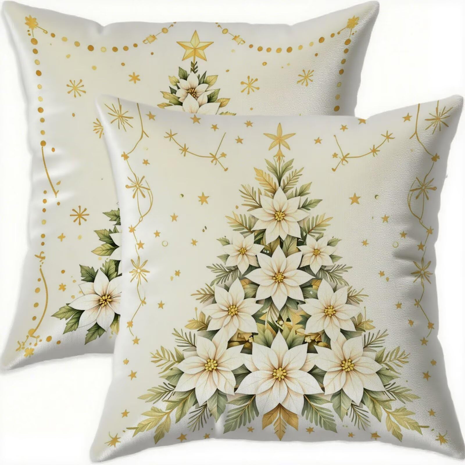 Taie oreiller imperméable 65x65 haut de gamme en velours imprimé fleur