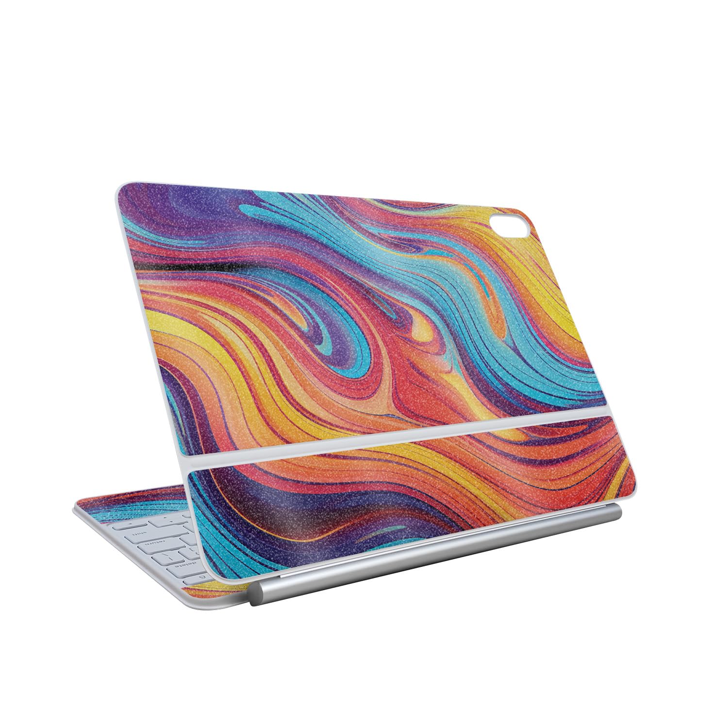 Carbon Fiber Skin Compatible with Apple Magic Keyboard for iPad Air 13-inch (M3) 2025 - Surreal Journey - Premium 3M Vinyl Protective Wrap Decal Cover - Easy to Apply | Made in The USA by MightySkins