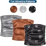 Dono Washable Male Dog Wraps Belly Bands (3Pcs), Reusable Doggie Diapers High Absorbency Incontinence and Puppy Doggie Training (Paw, Small)