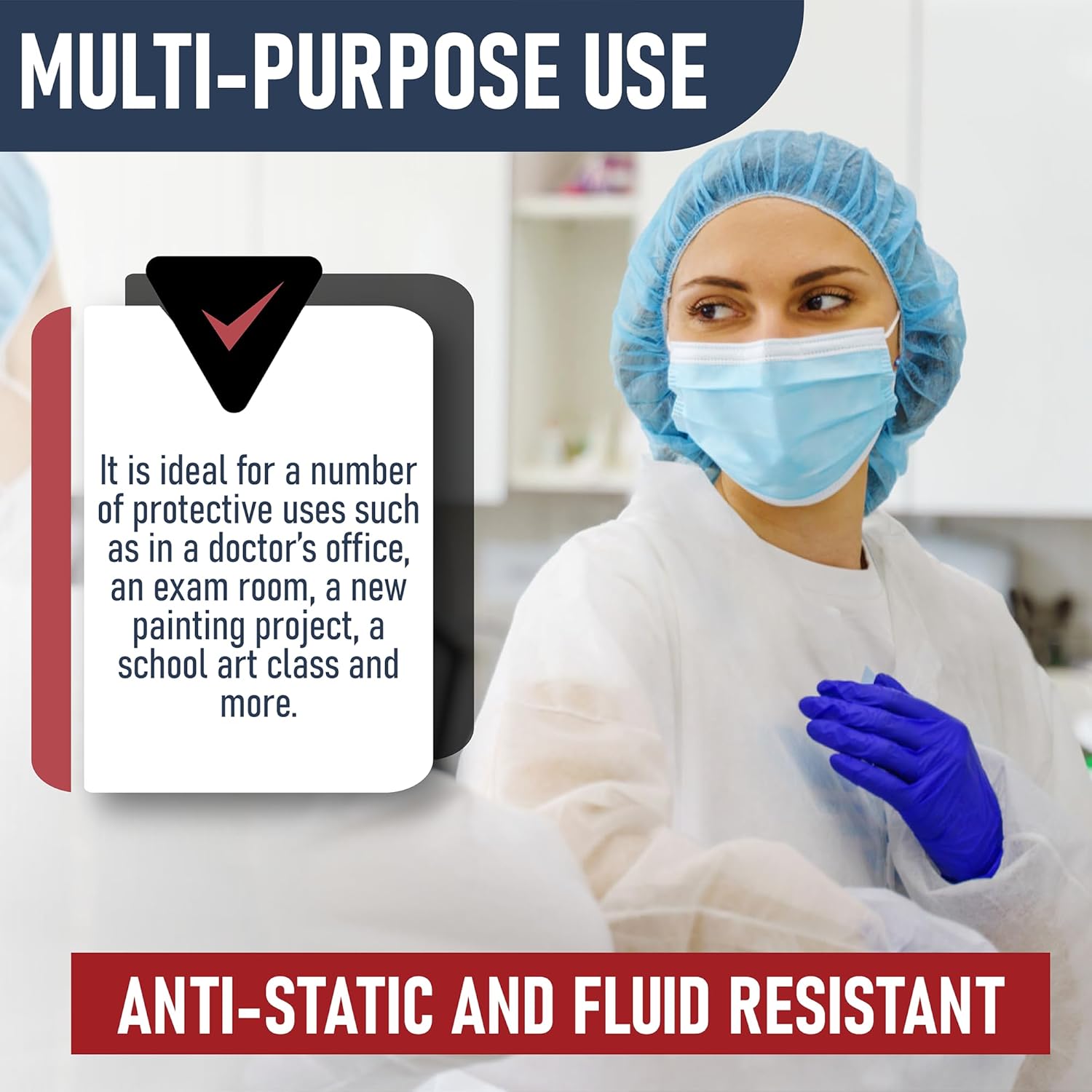 Disposable Lab Coats for Adults |Case of 30| White Lab Coat, Durable, Lab Coat for Women and Men (Small-3XL) - Image 5