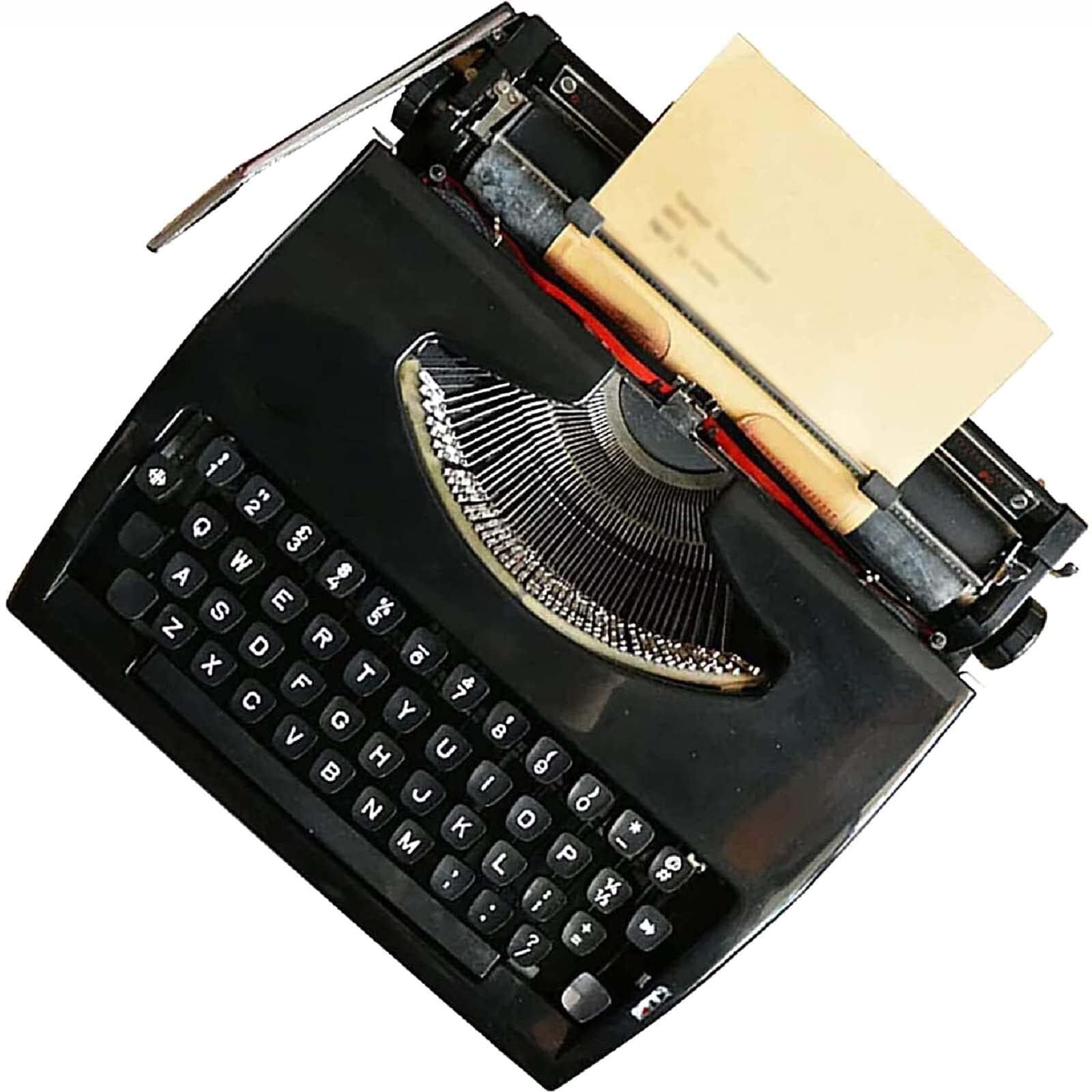 Máquina de Escribir Vintage de Metal, máquinas de Escribir Antiguas, máquina de Escribir mecánica portátil Antigua, Siente el Encanto de los Viejos Tiempos