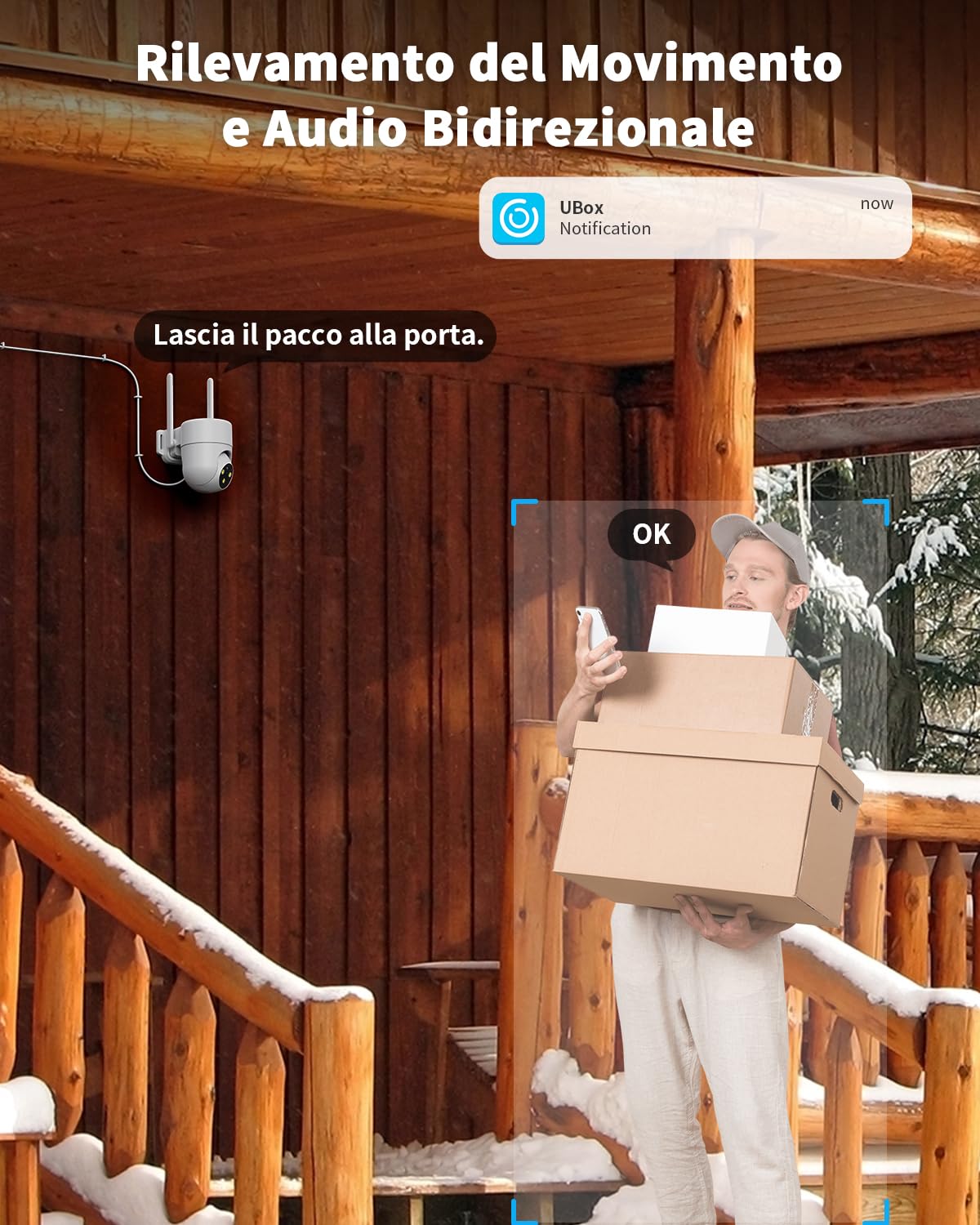 4G LTE Telecamera 24/7 Continua Registrazione con Sim Esterno, 2K Videocamera Sorveglianza PTZ 360°, con AI Rilevamento Umano e Visione Notturna a Colori, Audio Bidirezionale