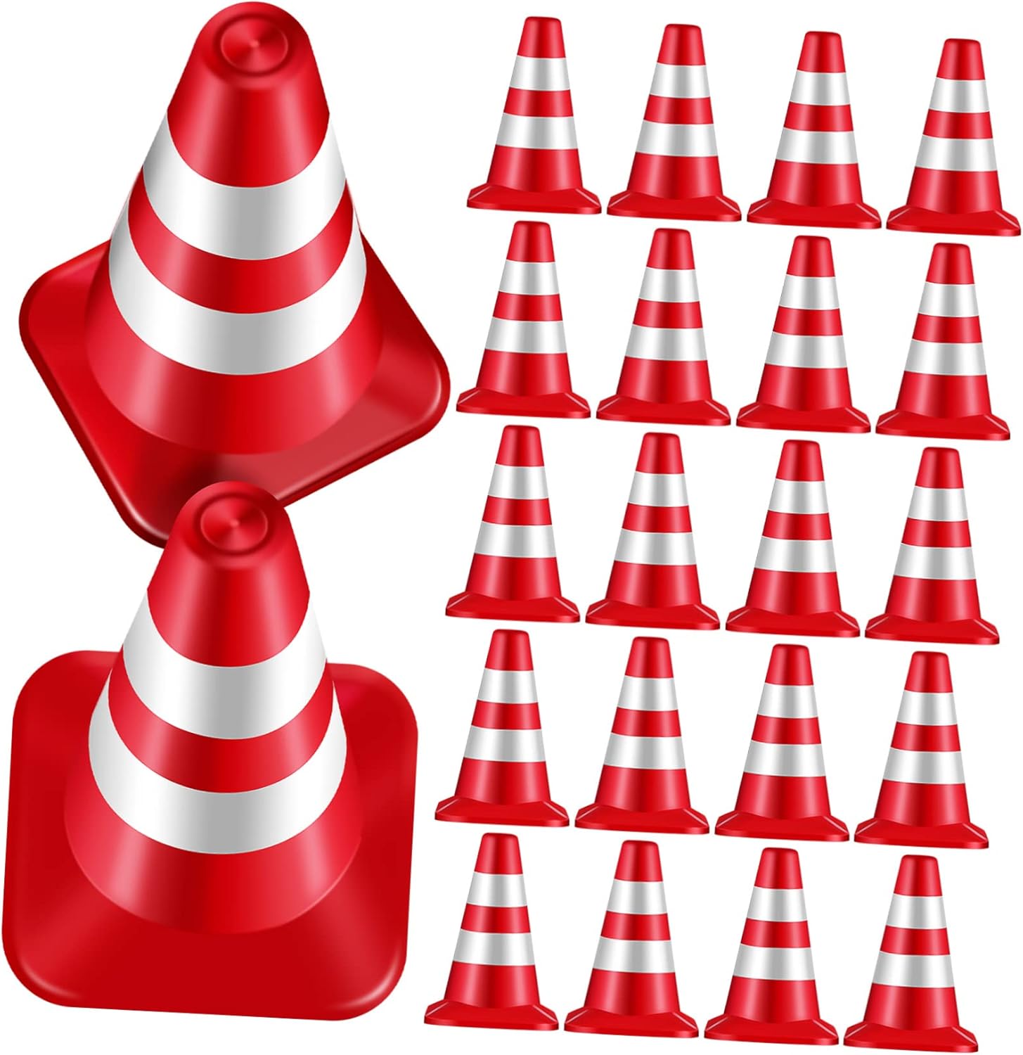 MUSISALY 30 Pcs Traffic Triangle Traffic Cones Toy for Mini Traffic Cones Road Construction
