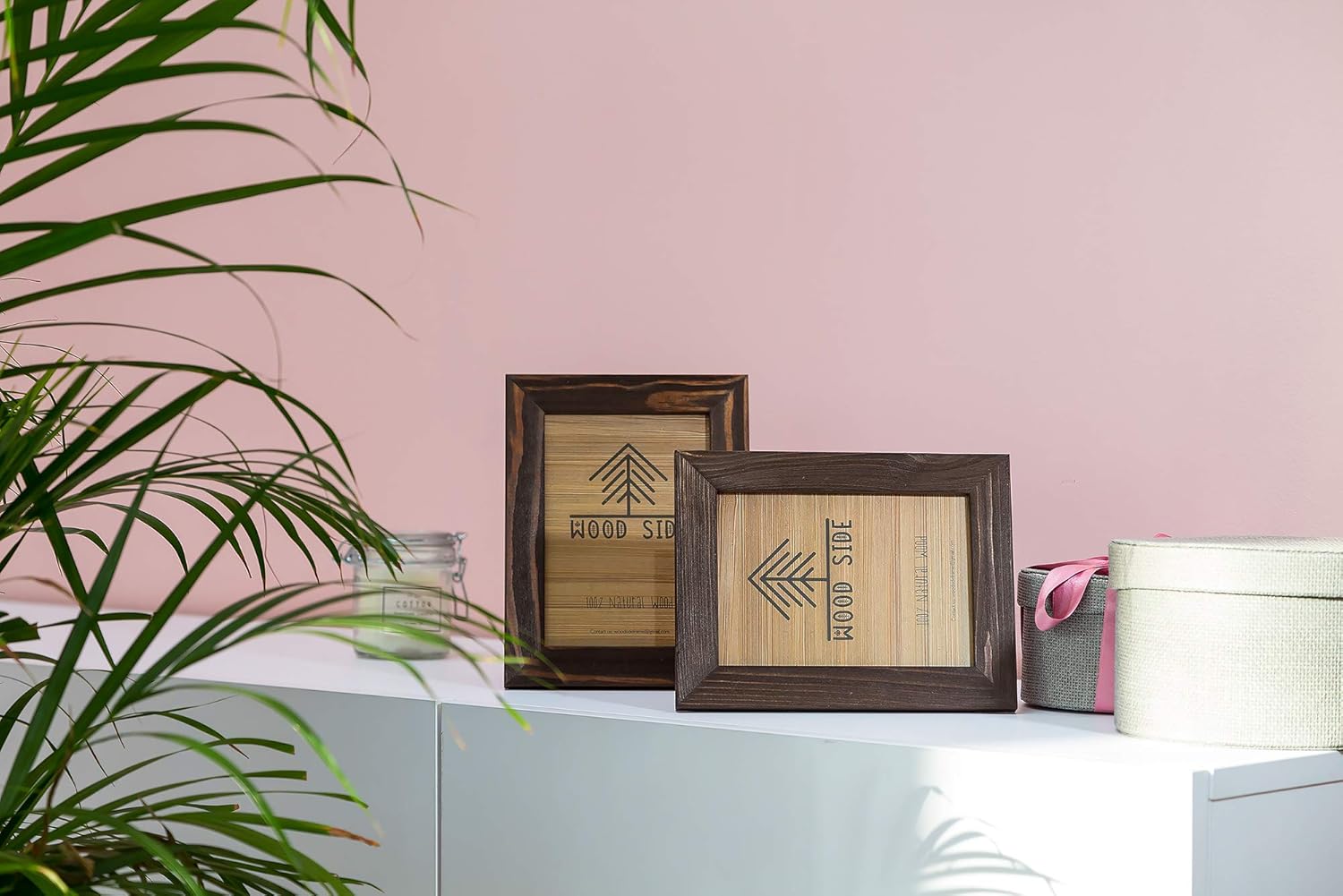 Rustic Wooden Picture Frame 5x7 Inch - Set of 2-100% Natural Eco Barn Wood with Real Glass - Made for Wall Hanging and Tabletop Display - Brown Wenge - Image 6