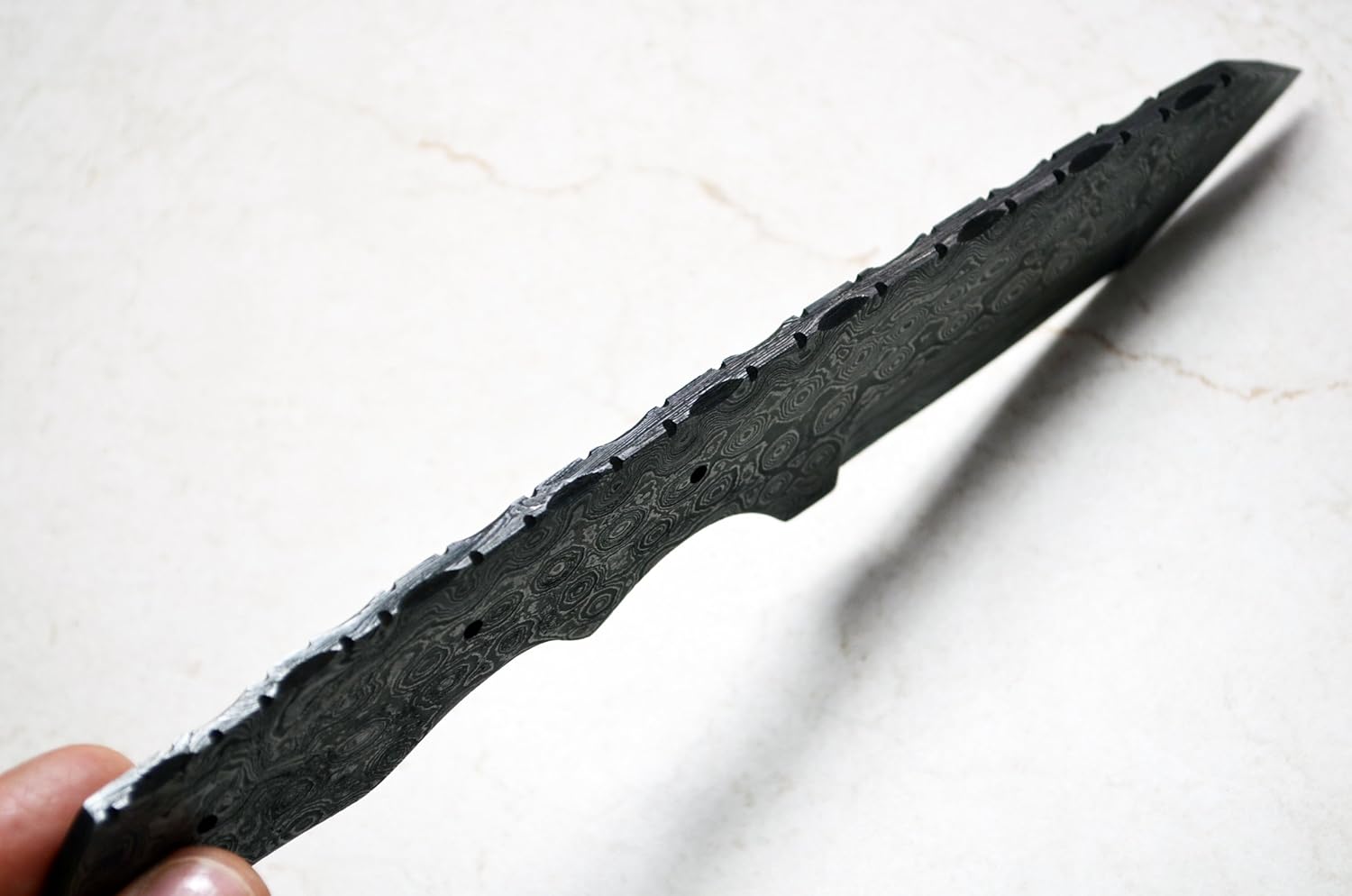 Damascus Knife Blank Blade Tanto Tactical Hunting 1095 High Carbon Steel Making