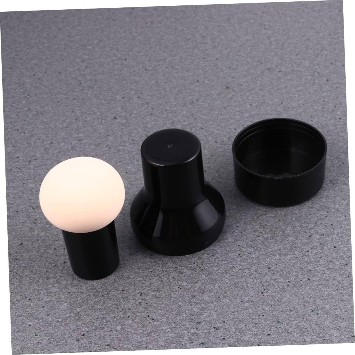 12pcs Mushroom Shape Makeup Powder Puff Dual-use Wet Dry Applicators for Even Foundation Application Skin Color Portable Case for Women and Girls