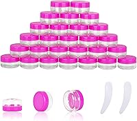 Vista 12 de 100 piezas de 10 gramos de contenedores de muestra, tarros vacíos de 10 ml con tapas, pequeños contenedores cosméticos, tarros de muestra mini con 8