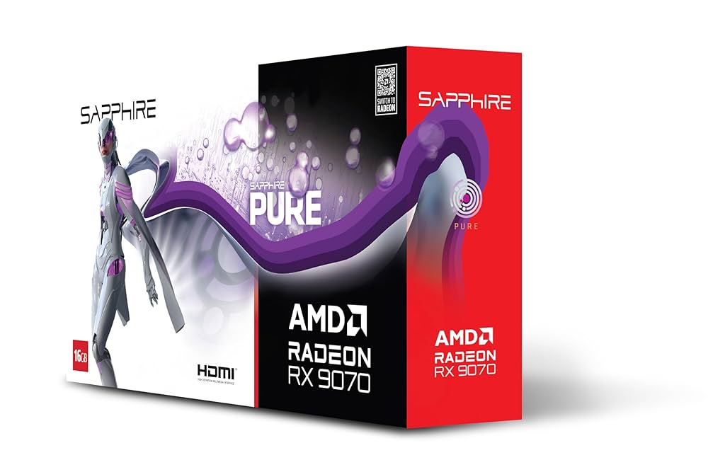 グラフィックボード・グラボ・ビデオカード SAPPHIRE PURE Radeon RX 9070 GAMING OC グラフィックボード PURE Radeon RX 9070 GAMING OC 16GB GDDR6