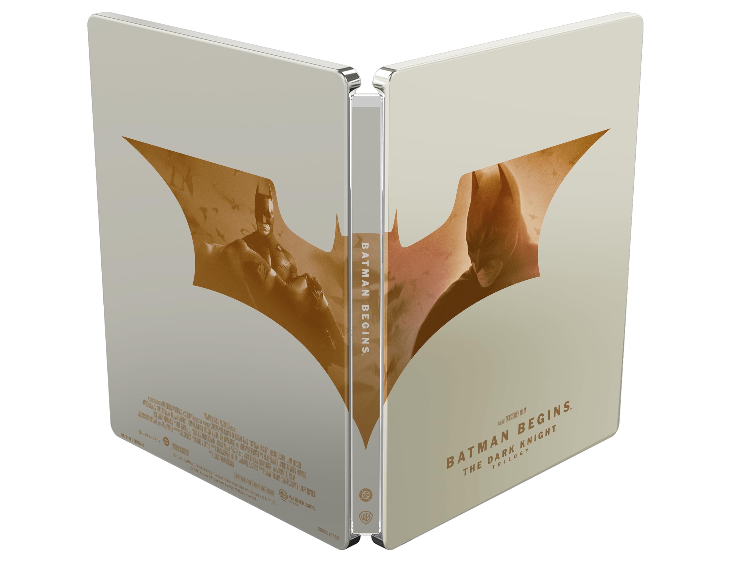 The Dark Knight Trilogy 20th Anniversary Steelbook Collection [4K Ultra HD][2005] [Region Free]