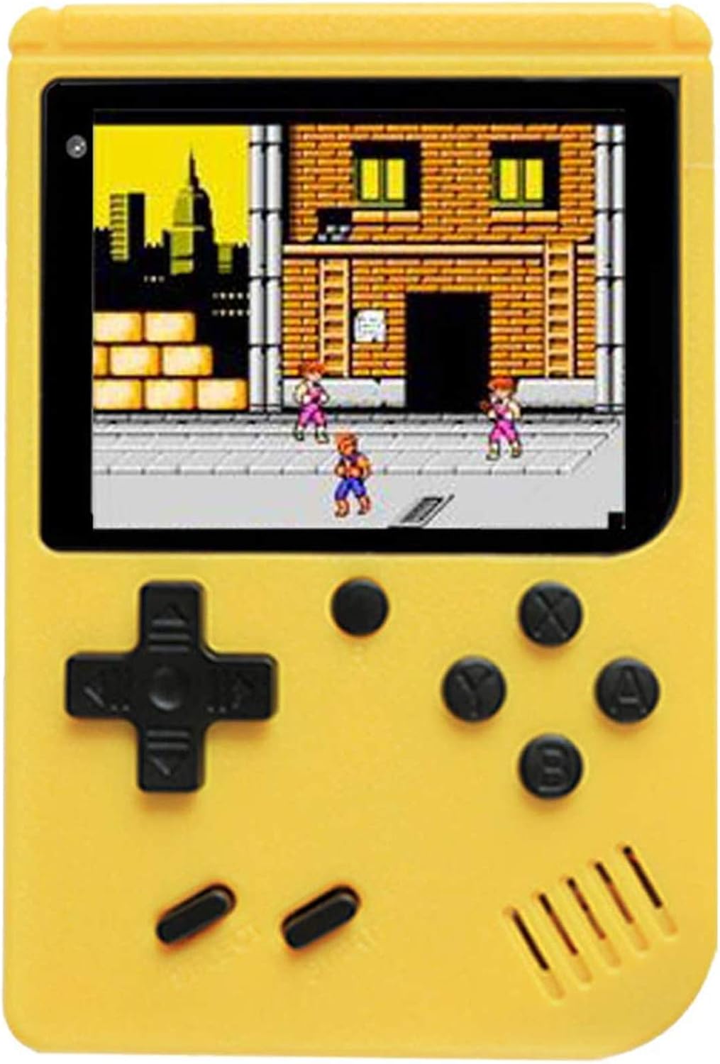 Handheld Game Console with 400 Classical FC Games Console 3.0-Inch Colour Screen,Gift Christmas Birthday Presents for Kids, Adults (Games Consoles Yellow)
