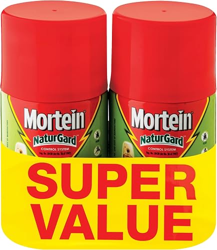 Mortein 2x236ml Insect Repellent, Naturgard Automatic Insect Control System, Refill, Twin Pack, Pest Control, For Indoor Use, Protection Against Flying Insects & Ants