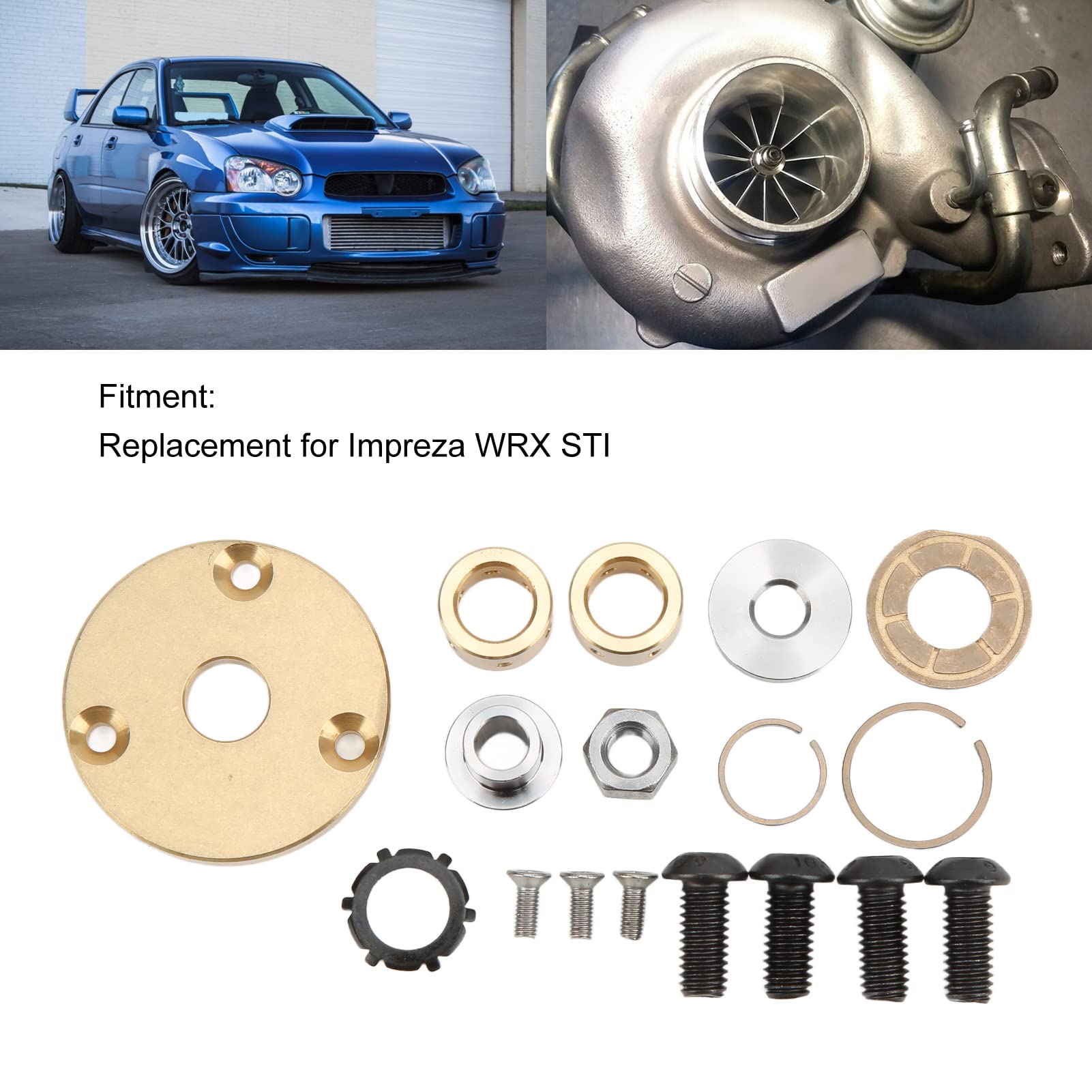 Turbolader Rebuild Kit Impreza WRX STI 17PCS Verbessertes Haltbarkeitsmodifikationssatz für die Leistungsverstärkung