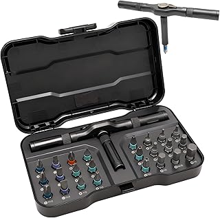OSTTE 24 in 1 Magnetic Ratchet Screwdriver Set with S2 Steel Bits – Precision Tool Kit for Electronics, Bicycle, Furniture... Price In India