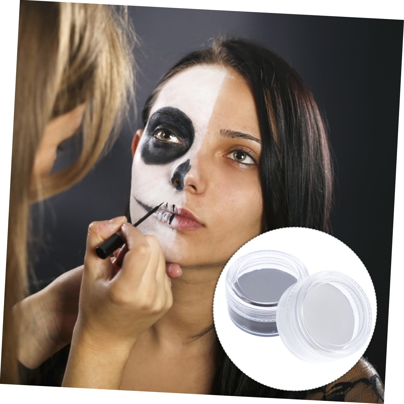 Beaupretty 8piezas Maquillaje Facial De Efectos Especiales Pintura Corporal y Cosméticos Para Cosplay y Halloween Cera Para Maquillaje Negro y Resistente Al Agua y Fácil De Limpiar