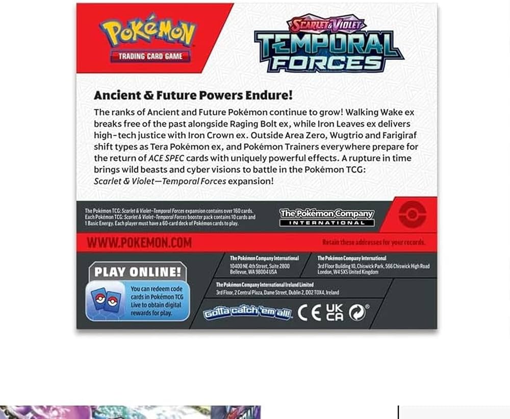 POKEMON TCG: Scarlet and Violet: Temporal Forces: Booster