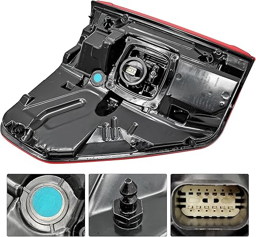 Miniatura 7 de ML3Z-13404-D - Lámpara trasera LED con montaje de puntos ciegos compatible con Ford F150 F-150 2021-2023 lado derecho del pasajero