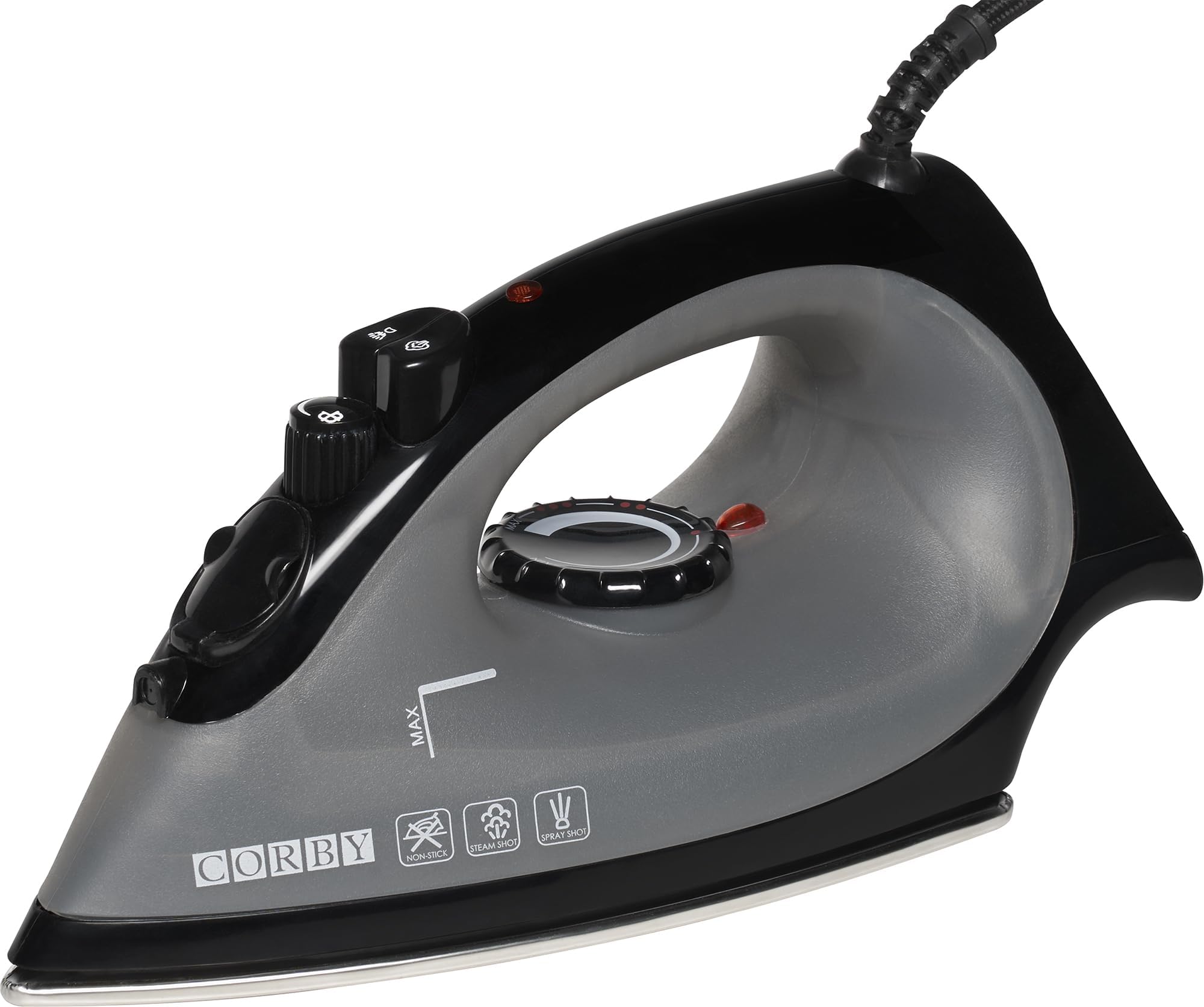 Sherwood 1200W Steam Iron - Black