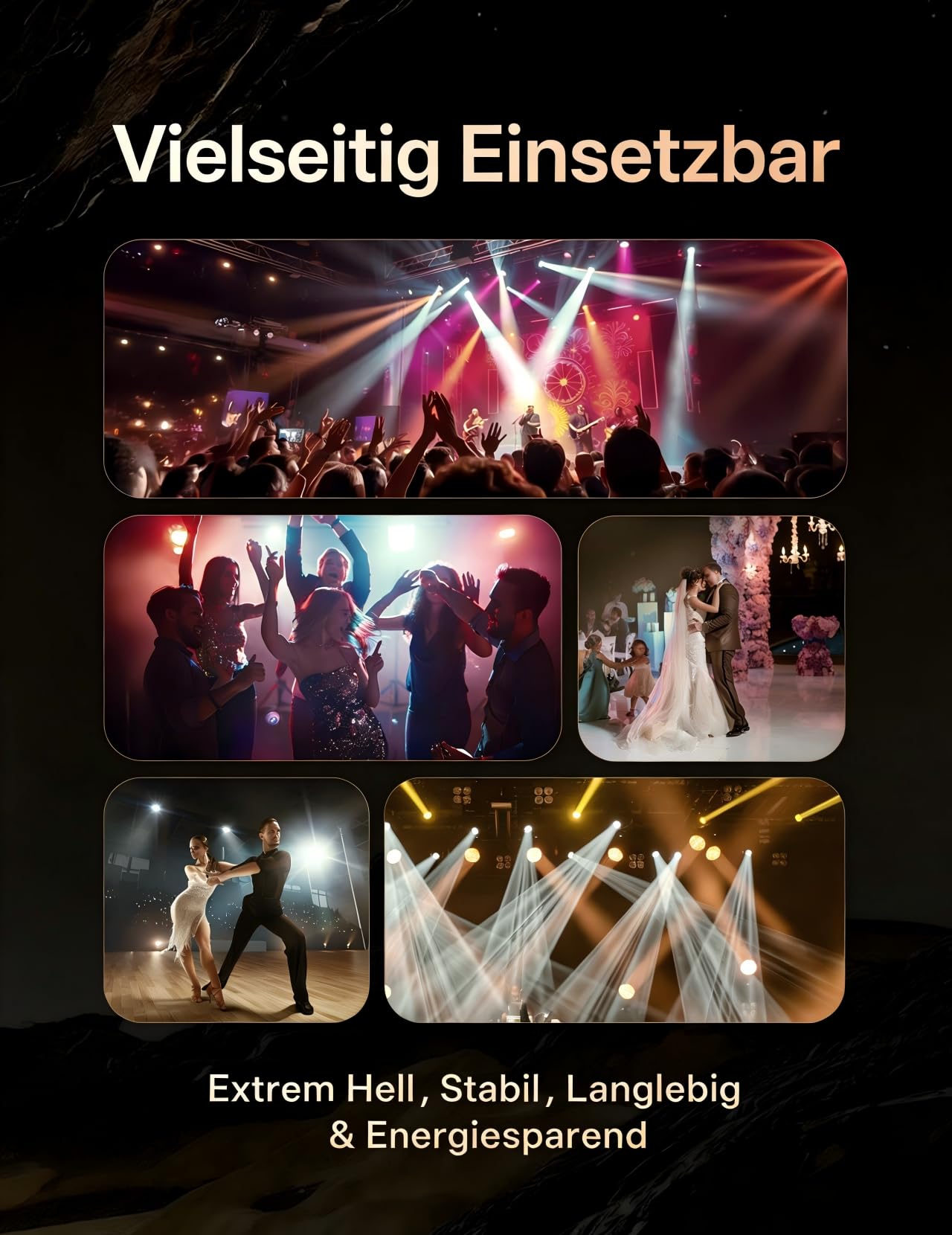 4x10W RGBWA+UV LED PAR Strahler mit Akku, 5200mah Wiederaufladbare Partybeleuchtung mit Fernbedienung, APP, RI, Wireless DMX für DJ Shows, Bühne, Hochzeiten, Party，Disco und Außenbereich.(Weiß)