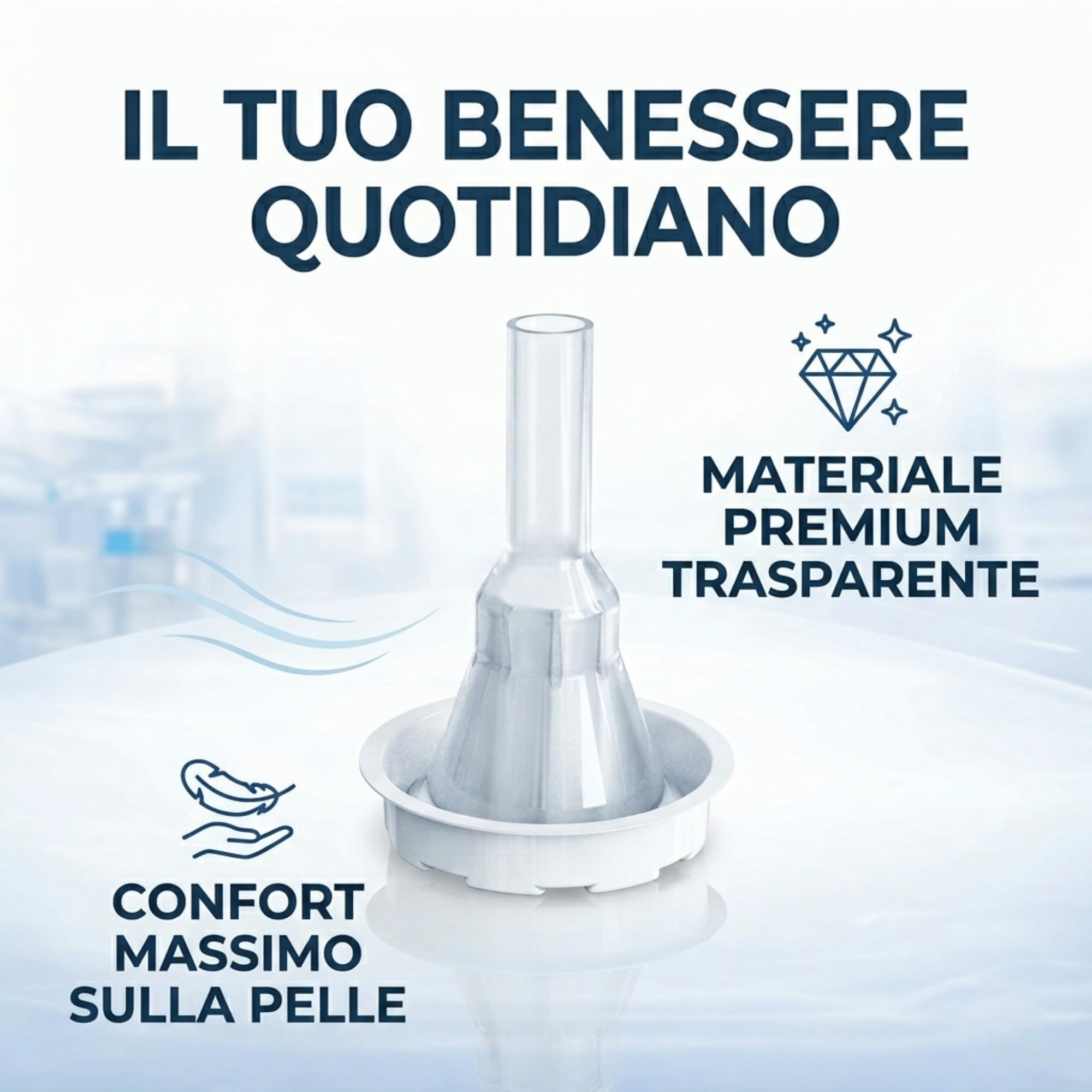 LAMONEA Set 30 Pezzi Catetere Esterno Uomo 100% Silicone, Made in Italy - Wide 25mm Autoadesivo, Guaina Pene - Incontinenza Maschile Latex Free (Wide, 25mm) - MECUL25