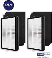 Vista 5 de PUREBURG Filtro de repuesto compatible con filtro Filtrete F1 compatible con purificadores de aire FAP-C01-F1 y FAP-T02-F1 FAPF-F2-A FAP-C01-F2