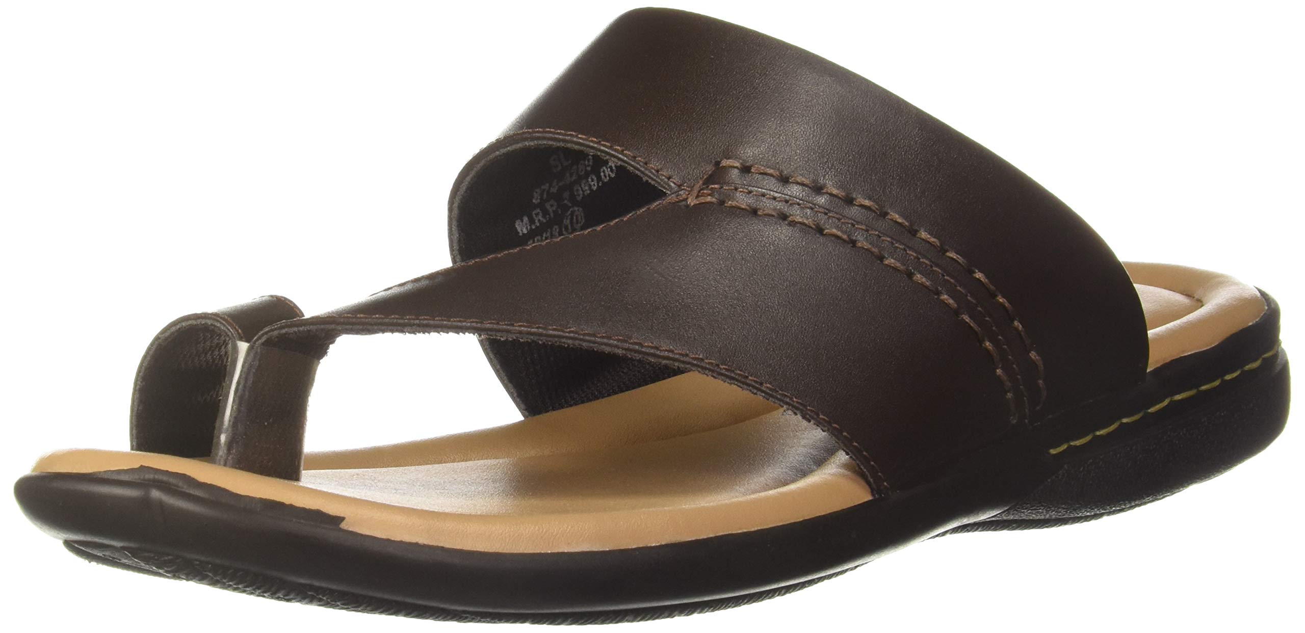 BATA Men Jaguar Brown Leather FlipFlops8 Kids (B07Y34N2SS) Amazon Price History, Amazon Price Tracker