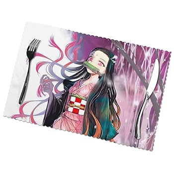 Amazon｜鬼滅の刃 灶门 祢豆子 Kamado Nezuko ランチョンマット