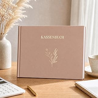 BIROYAL Kassenbuch A5-120 Seiten Haushaltsbuch, Budget Planner & Kassenbücher - Einnahmen Ausgaben Buch - Haushaltsbuch zum Eintragen - Kassenbuch Kleinunternehmer- Finanzplaner (Rosa)