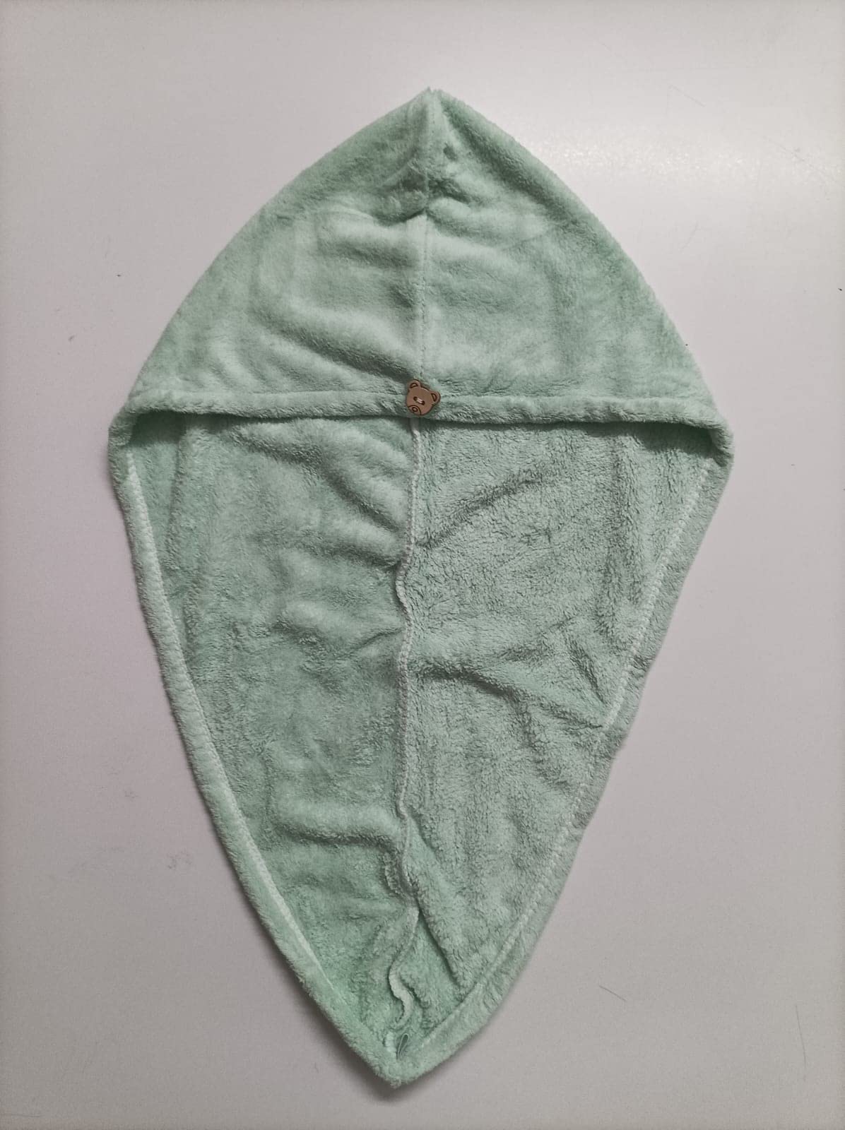 MIDASTRA FASHION® Grey and Pista Mint Green Hair Towel WRAP Microfiber Absorbent Towel Hair-Drying Magic Hair WRAP Towel Super Quick-Drying Towel Hair Dry Cap Salon TOWE(Grey-Pista) 1