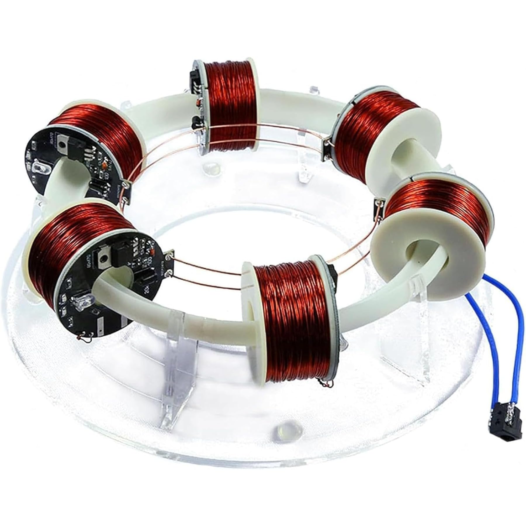 Kit acceleratore elettromagnetico, motore ciclotrone ad anello elicoidale, materiale acrilico per progetti scientifici e regali fai da te, strumento sperimentale educativo