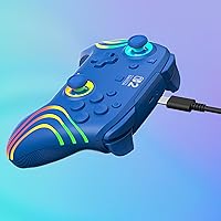 Vista 11 de Turtle Beach Afterglow Wave Wireless RGB Gaming Controller - Officially Licensed for Nintendo Switch 2, Nintendo Switch/Switch Lite/OLED - TMR Negro