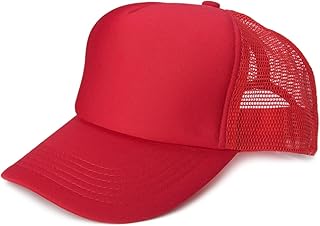 Gorra de Camionero Unisex de 5 Paneles con Malla Transpirable, Cierre Ajustable con Clic, diseño Ligero y ventilado para Hombres y Mujeres