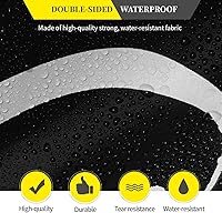 Vista 4 de Funda para bicicleta de 2 a 3 bicicletas, impermeable, negro, poliéster, resistente, montaña, carretera, bicicletas eléctricas