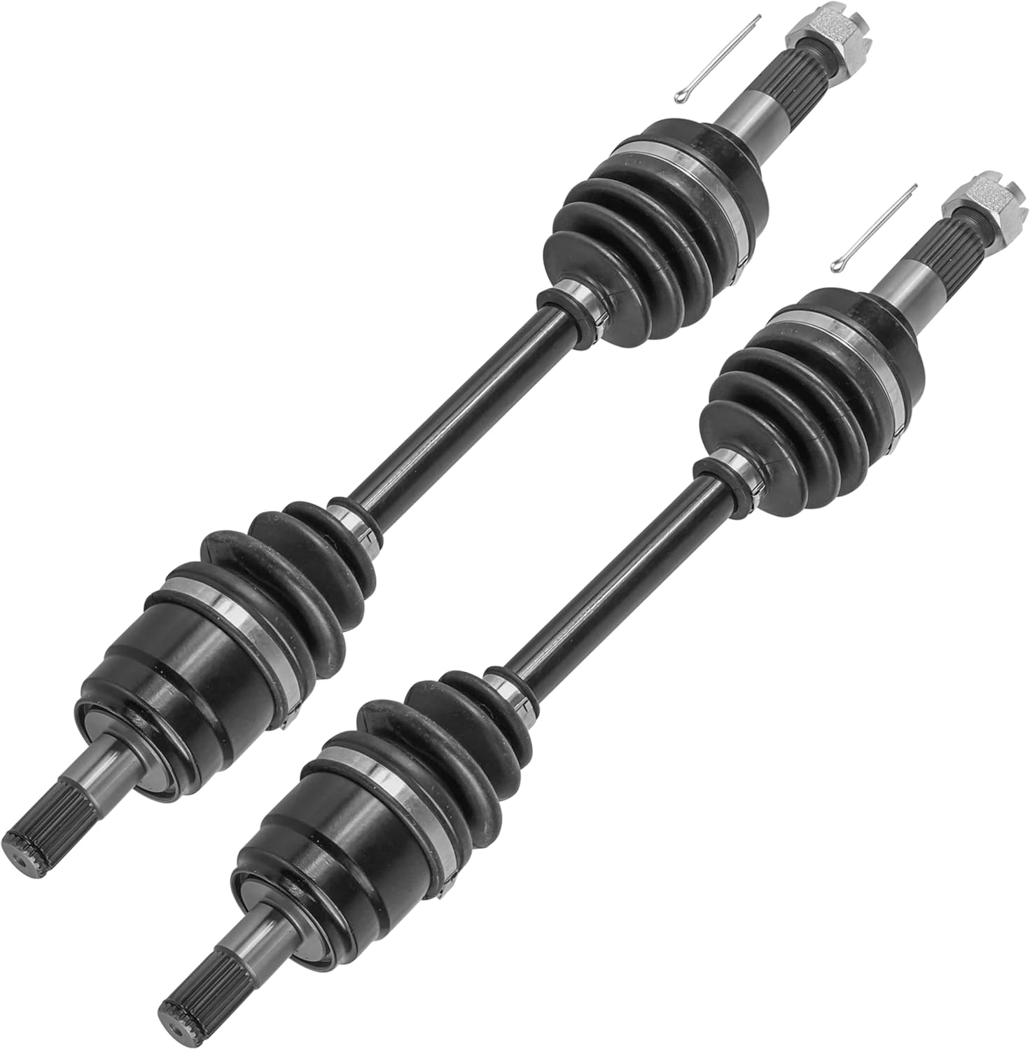 Caltric Front Right and Left Complete Cv Joint Axles Compatible with Polaris Sportsman 600 700 4X4 2003 If Built After 10/03/02