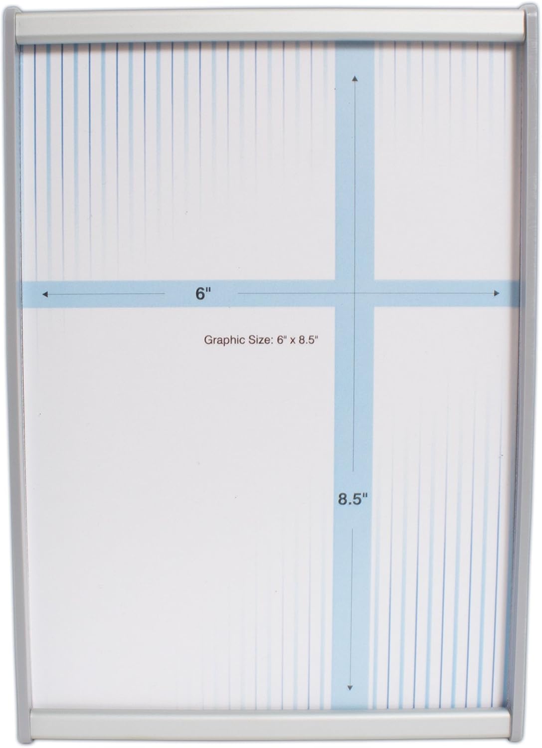 Howard Industries Brushed Aluminum Suction Cup Changeable Sign Holder for Businesses and Stores | Landscape, Flat Profile, 8.5" x 6" : Everything Else