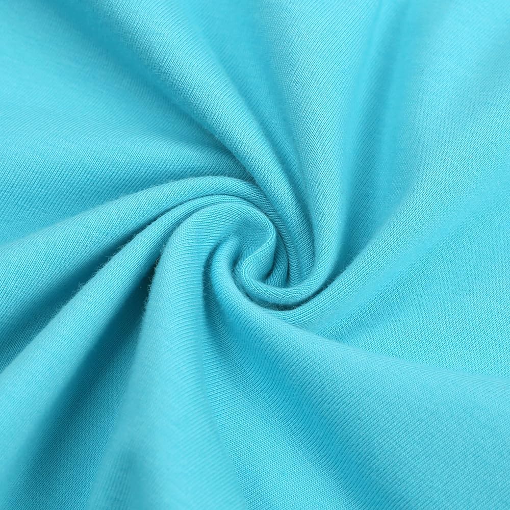 KISBINI Toddler Kids Plain Short Sleeve T-Shirt and Shorts Set Unisex Cotton Summer Outfit Clothes for Little Boys or Girls - Image 5