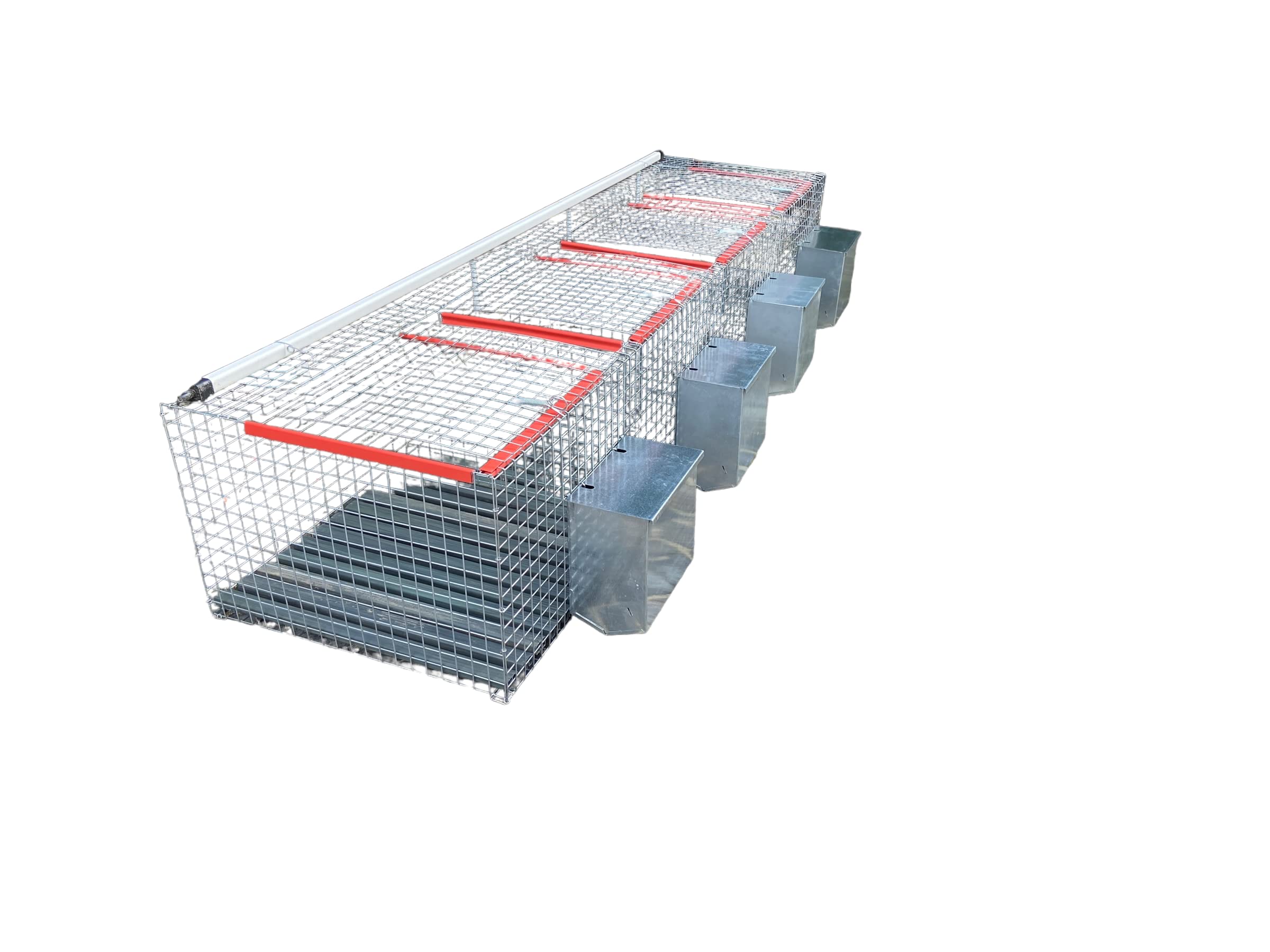 GABBIA PER CONIGLI FATTRICI 4 FORI CM 200X50X34H