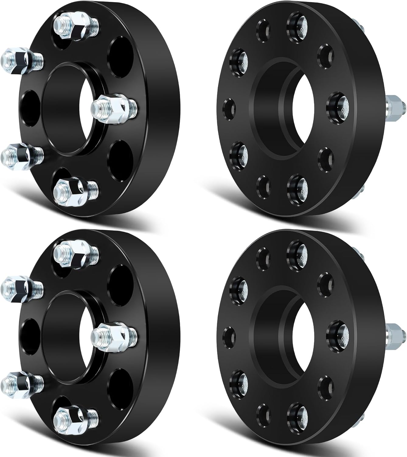 SCITOO 4pcs 1.25" Wheel spacers 5x5 to 5x5 with Studs 14x1.5 Bore 71.5mm Compatible with for Jeep Gladiator Grand for Cherokee Wrangler for Dodge Durang