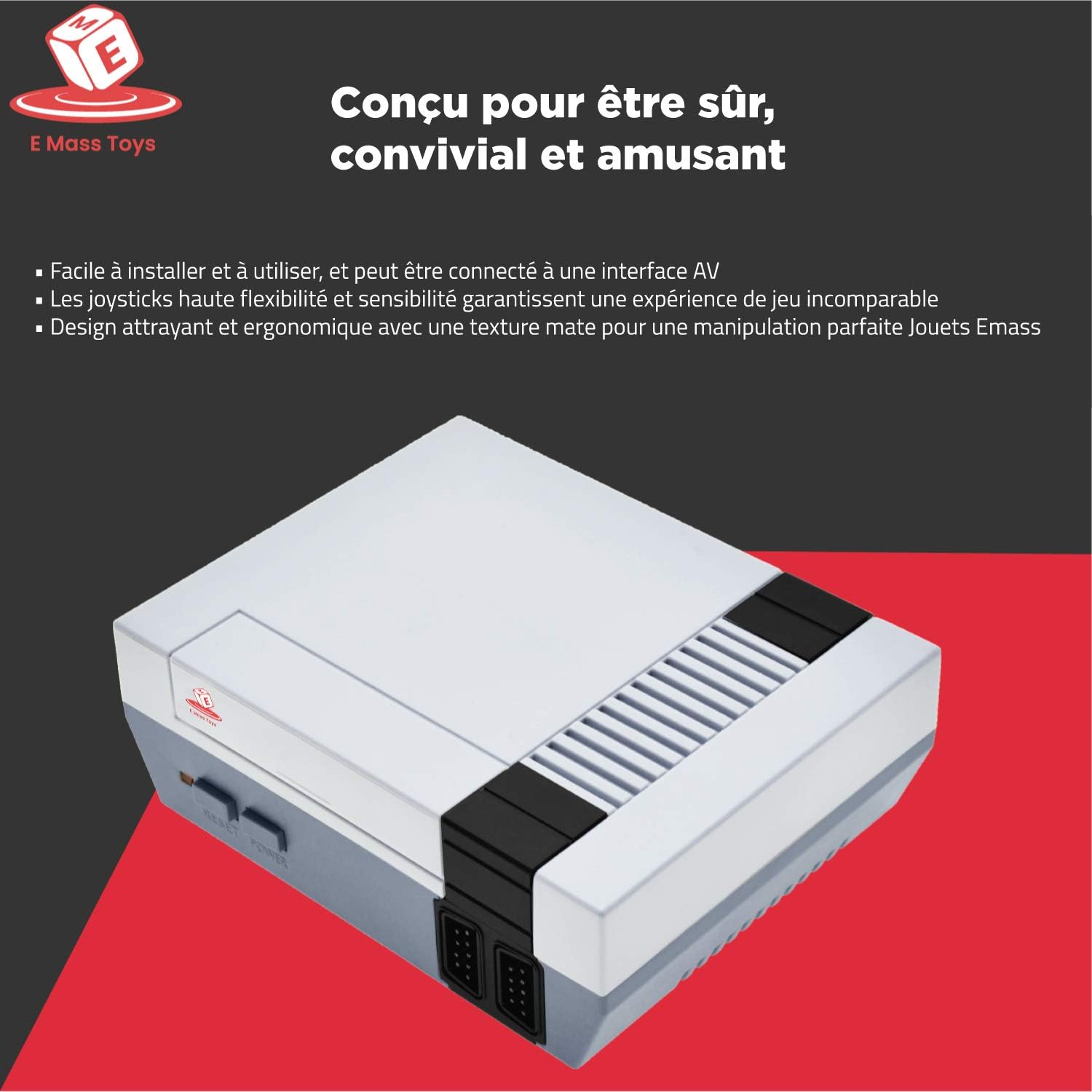 Emass Brick Retro Game Console Builtin FC Classic Video Games AV