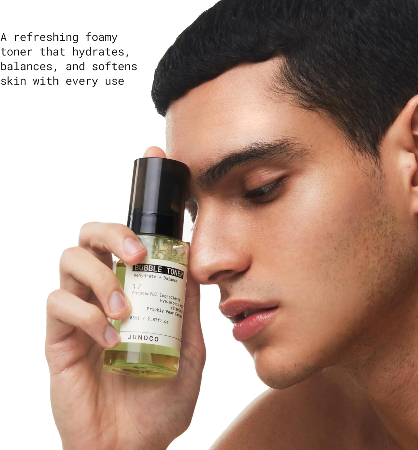 JUNO & Co. Bubble Toner for Face Rehydrating and Balancing Facial Toner 85ml/2.87 Fl Oz - Image 6